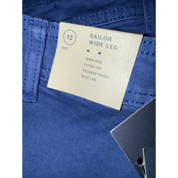 Universal Thread Women's High-Rise Sailor Wide Leg Ankle Jeans in Blue Size 12 - Picture 5 of 8